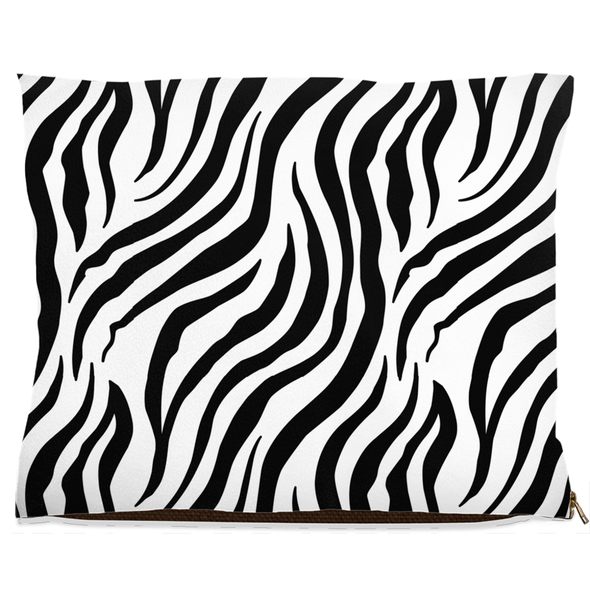 zebra print dog bed