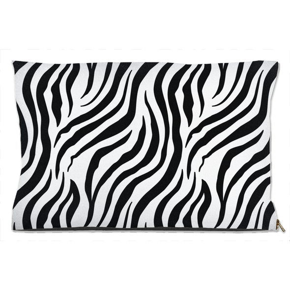 zebra print dog bed