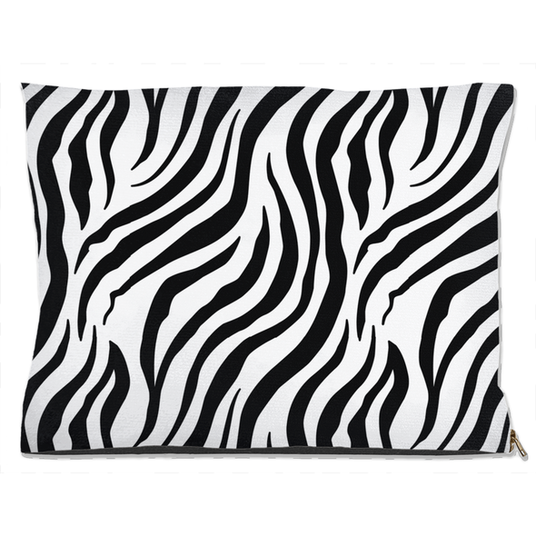 zebra print dog bed