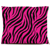 zebra pink dog bed