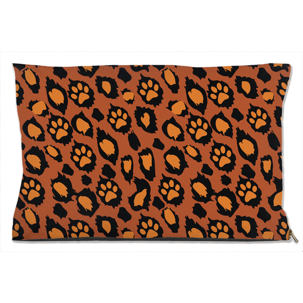 leopard skin dog bed
