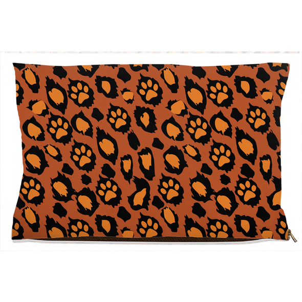 leopard skin dog bed
