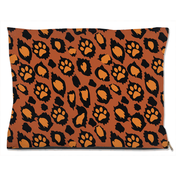 leopard skin dog bed