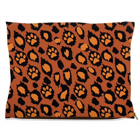 leopard skin dog bed