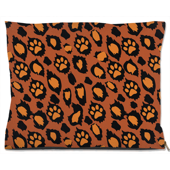 leopard skin dog bed