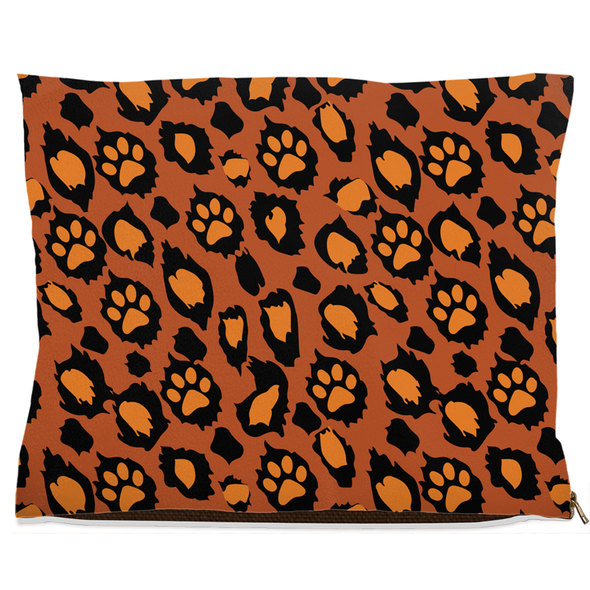 leopard skin dog bed