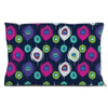 peacock pattern dog bed
