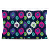 peacock pattern dog bed