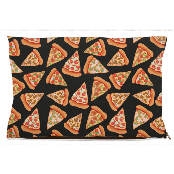 pizza lover dog bed