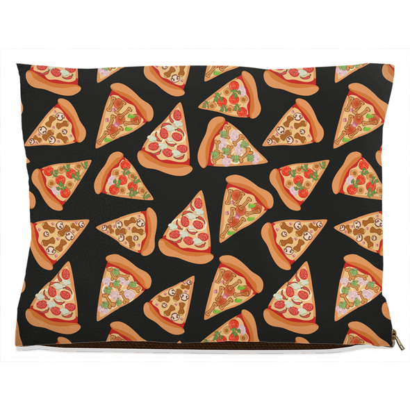 pizza lover dog bed