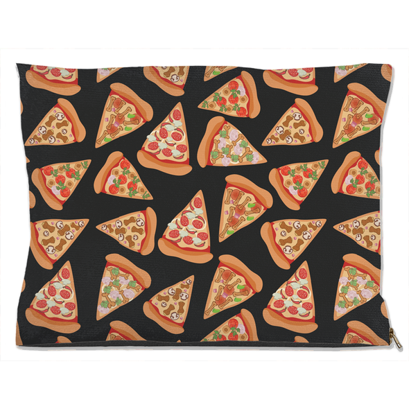 pizza lover dog bed