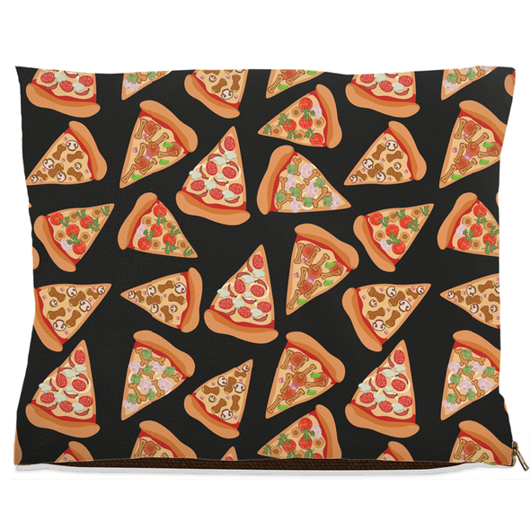pizza lover dog bed