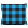 buffalo plaid blue dog bed