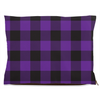 buffalo plaid purple dog bed