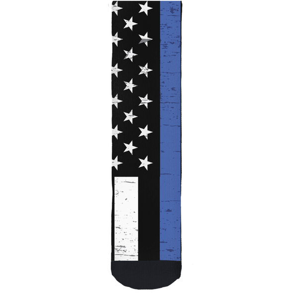 thin blue line socks