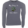 my dog is the shit long sleeve t shirt