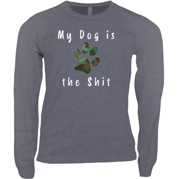 my dog is the shit long sleeve t shirt