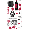 wags and wine cell phone case