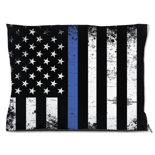 thin blue line dog bed