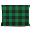 buffalo plaid green dog bed