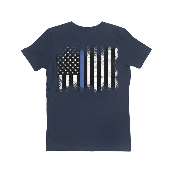 thin blue line ladies t shirt