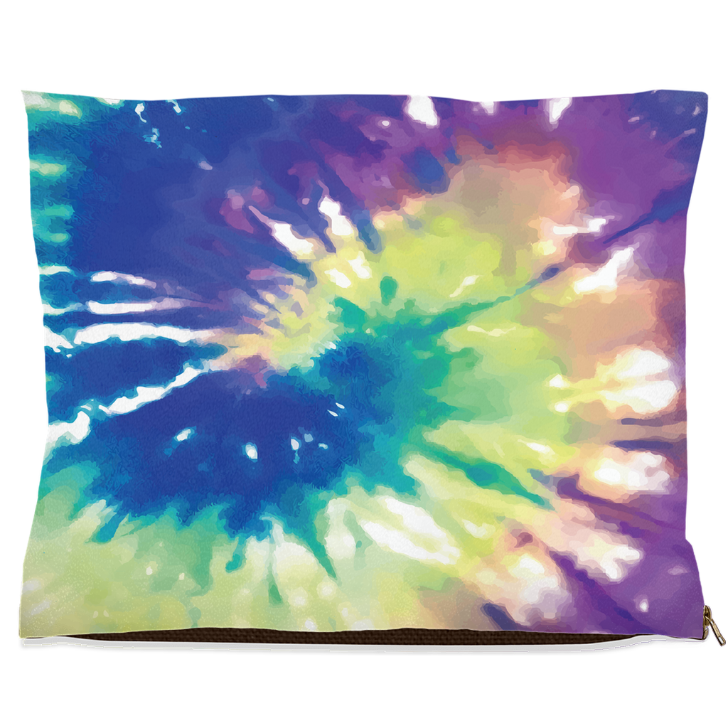 Tie dye dog shop bed