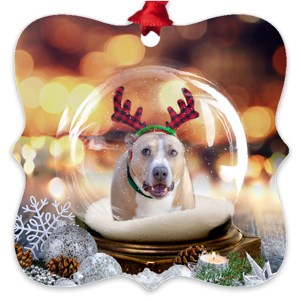 custom dog christmas ornament