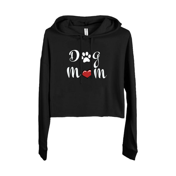 dog mom crop hoodie