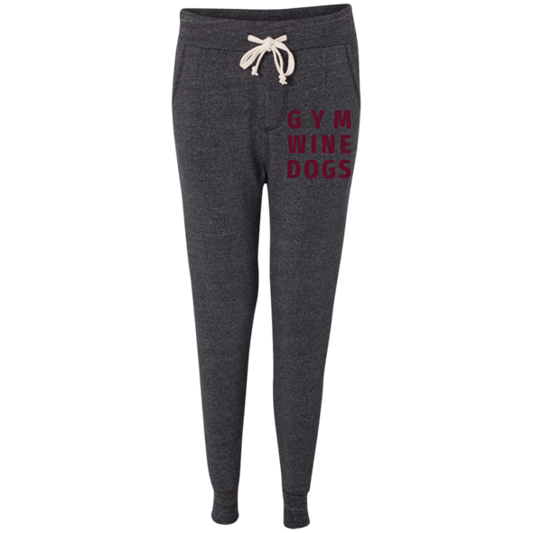 gym wine dogs joggers