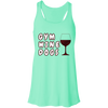 gym wine dogs racerback tank