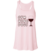 gym wine dogs racerback tank