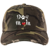 dog mom distressed baseball hat