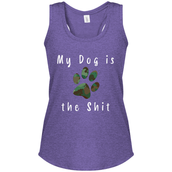 my dog is the shit tank top in purple