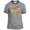 dog dad ringer retro tshirt