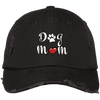 dog mom distressed baseball hat