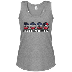 Women's Perfect Tri Racerback Tank Dogs Lives Matter
