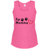 fur momma racerback tank in pink