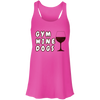 gym wine dogs racerback tank