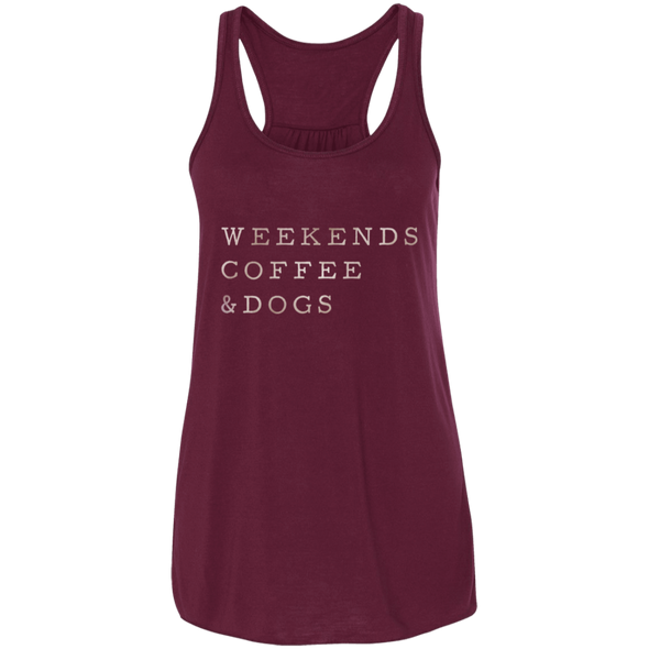 weekends coffee dogs tank