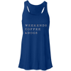 weekends coffee dogs tank