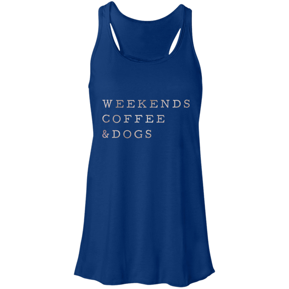 weekends coffee dogs tank