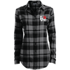 love dog paw flannel tunic