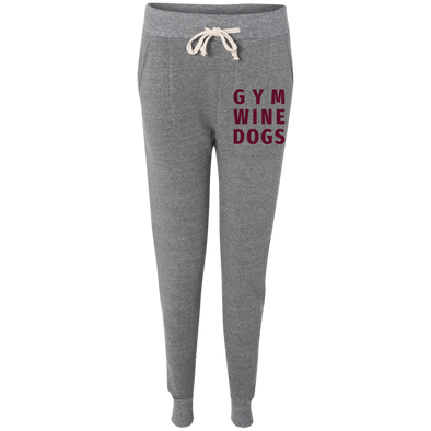 gym wine dogs joggers