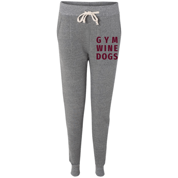 gym wine dogs joggers