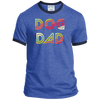 dog dad ringer retro tshirt