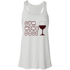 gym wine dogs racerback tank