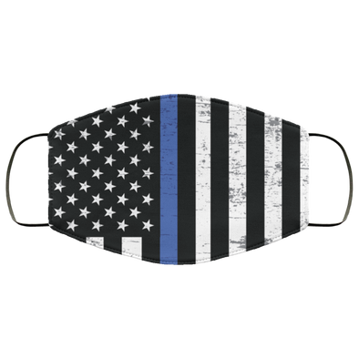 thin blue line face mask