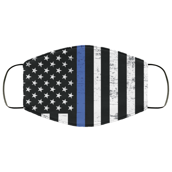 thin blue line face mask