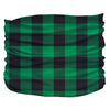 buffalo plaid green pup scruff dog bandana