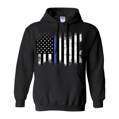 thin blue line hoodie